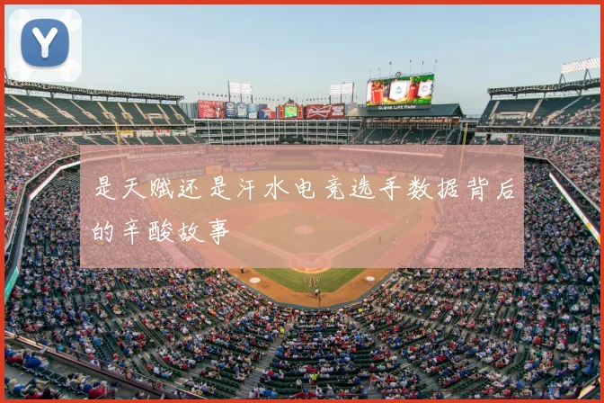 是天赋还是汗水电竞选手数据背后的辛酸故事